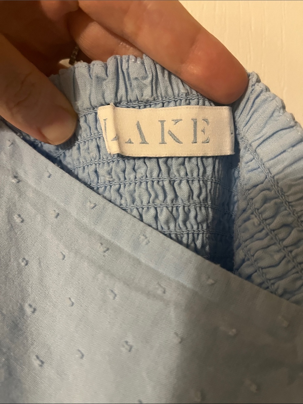 LAKE light blue size large nap dress - Picture 2 of 3